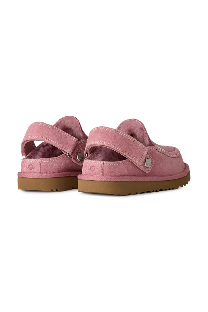Djevojčice UGG Papuče za djecu od brušene kože GOLDENSTAR EVELINA CLOG 1180231K.G roza