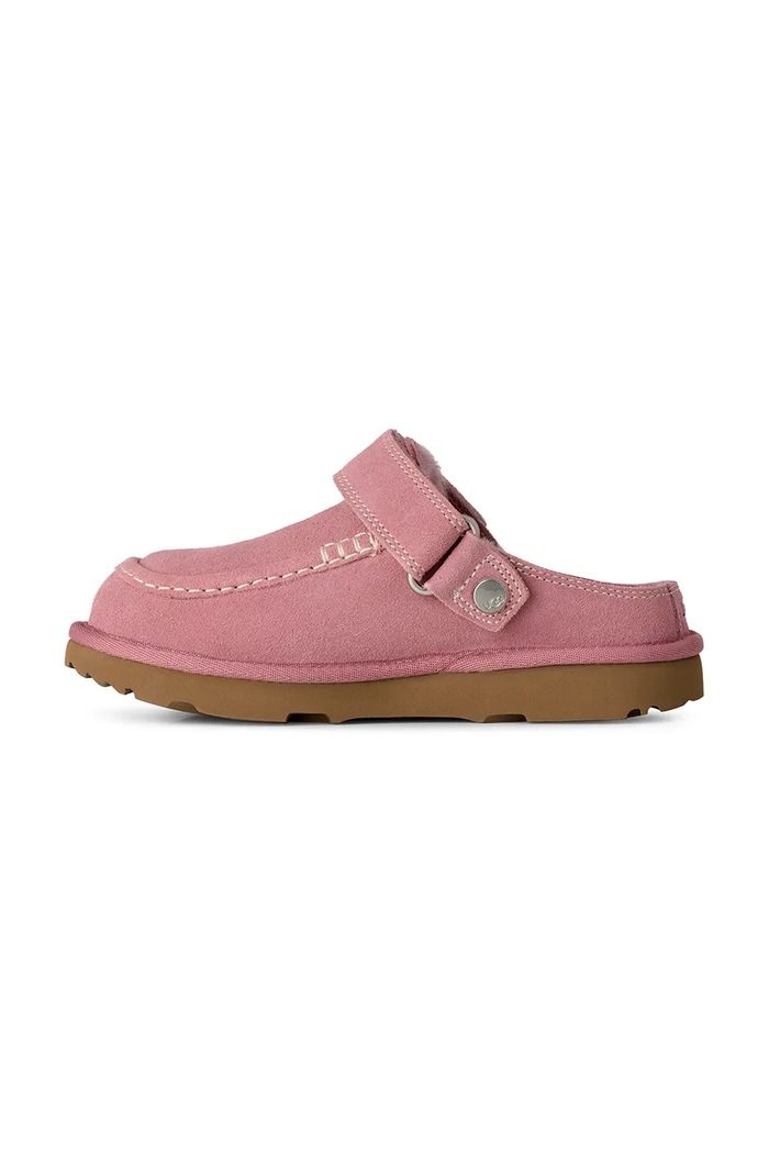 Papuče za djecu od brušene kože GOLDENSTAR EVELINA CLOG UGG 1180231K.G roza