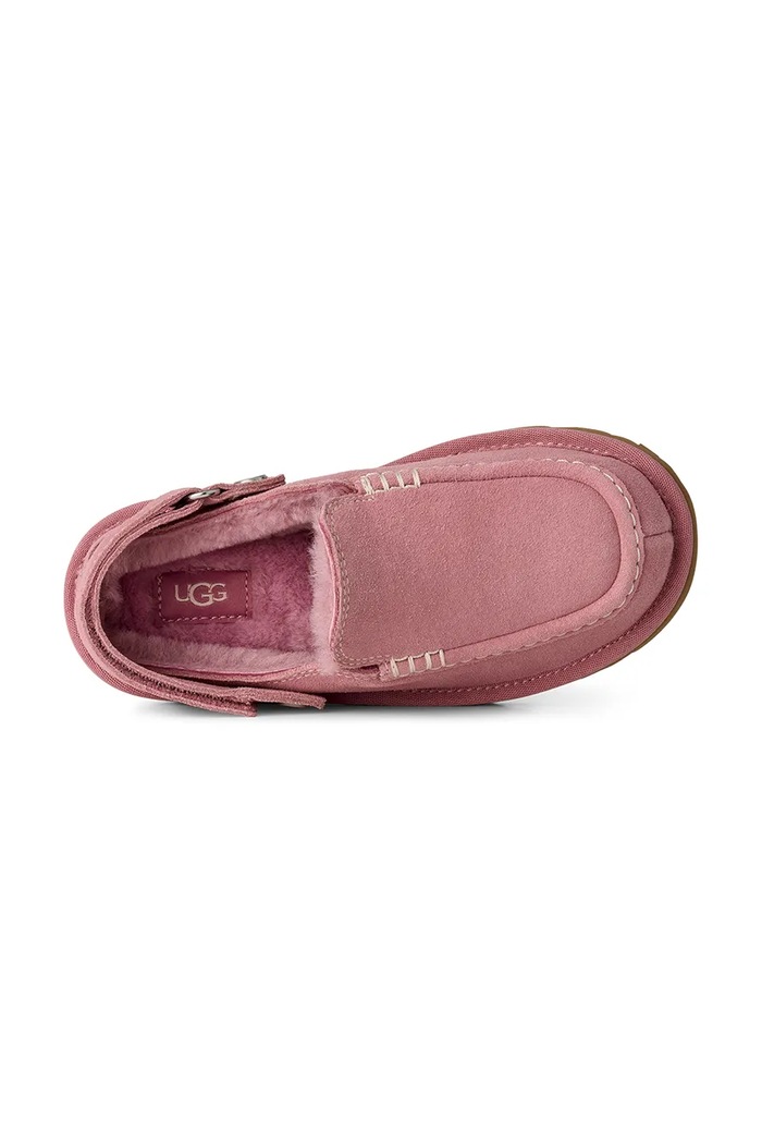 Papuče za djecu od brušene kože GOLDENSTAR EVELINA CLOG UGG roza 1180231K.G