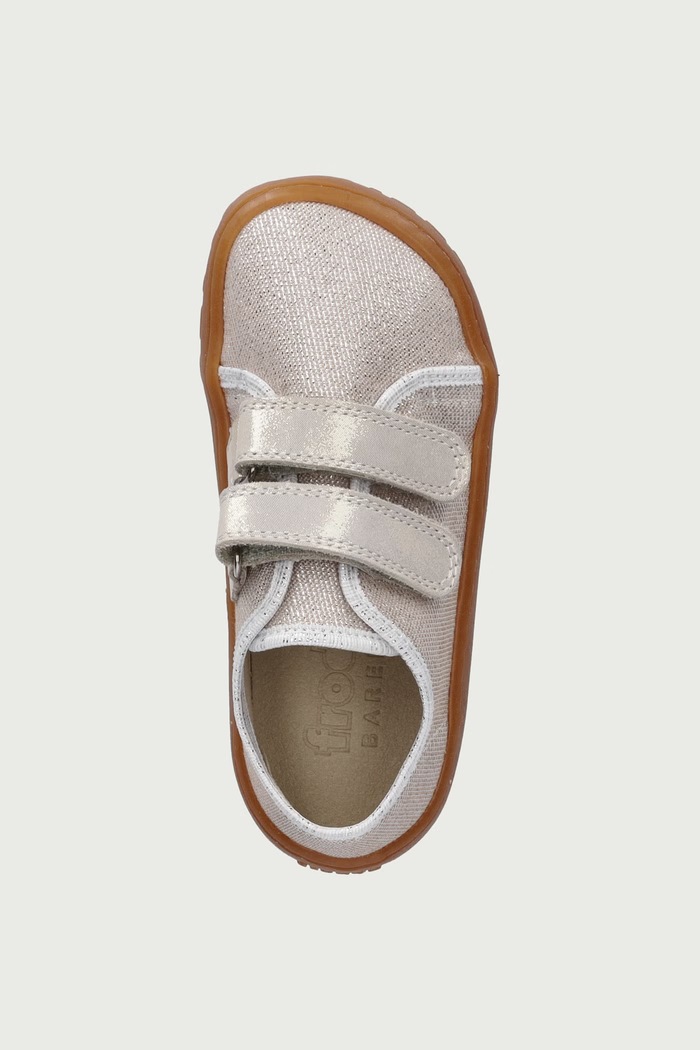 Ciabatte per bambini BAREFOOT CANVAS Froddo G1700440.25.30. argento