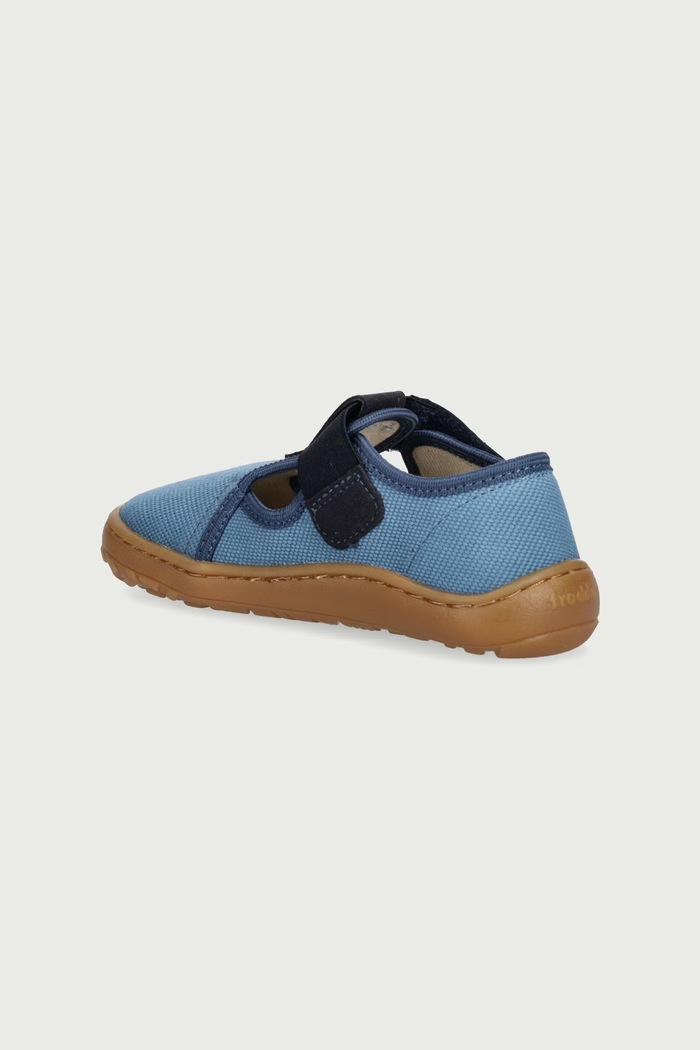 BIMBA Froddo Ciabatte per bambini BAREFOOT CANVAS T-BAR G1700439.21.24 blu