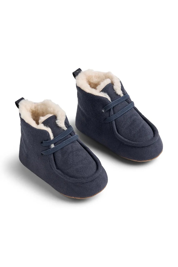 Wheat Papuci de casă pentru copii WF835.01 bleumarin AW26