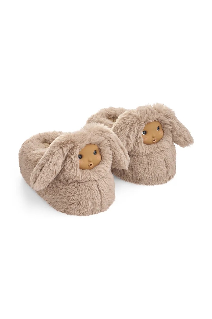 Liewood Kapcie dziecięce Avalina Doll Plush Slipper beżowy LW21688.9BY2