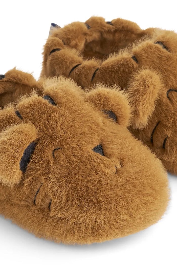 Liewood παντόφλες παιδικές Aviaja Tiger Slippers LW20875.9BY2 καφέ AW26