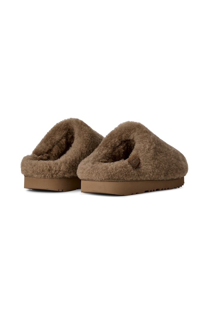 Αγορίστικα UGG Παντόφλες παιδικές CLASSIC FLUFFED SLIP-ON 1186670K καφέ