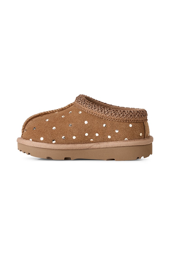 Παντόφλες παιδικές σουέτ TASMAN ISHINY DOTS UGG 1182791T καφέ