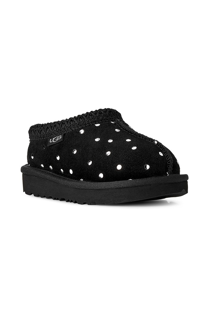 UGG Παντόφλες παιδικές σουέτ TASMAN ISHINY DOTS 1182791T μαύρο AW26