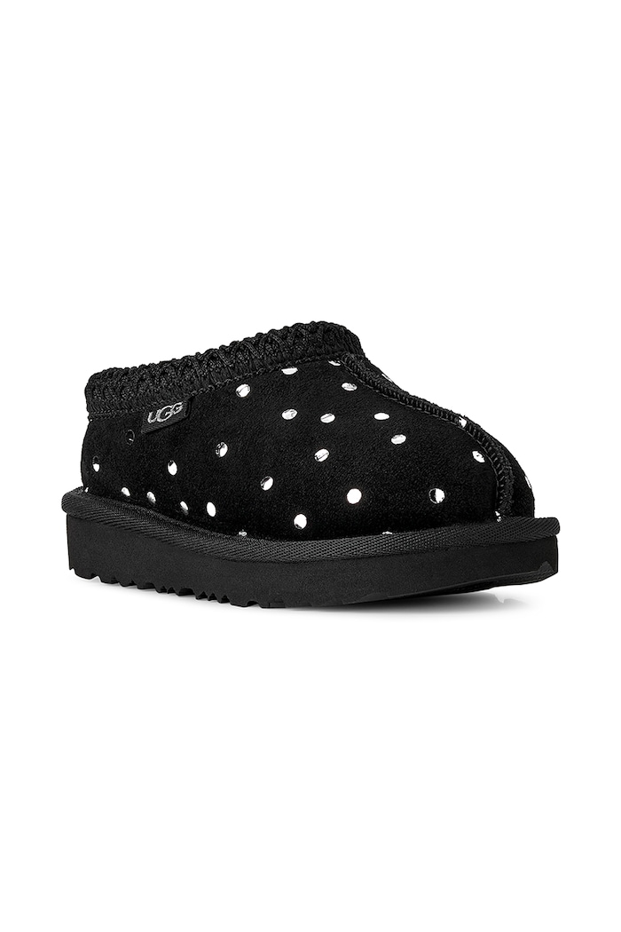 UGG Παντόφλες παιδικές σουέτ TASMAN ISHINY DOTS 1182791T μαύρο AW26