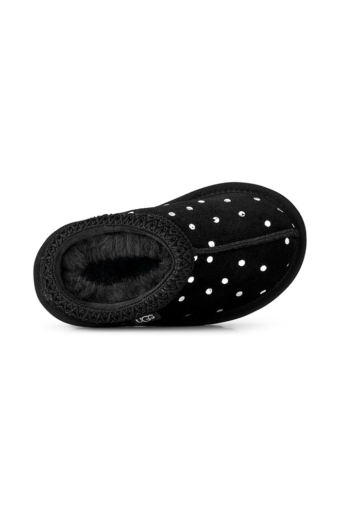 Παντόφλες παιδικές σουέτ TASMAN ISHINY DOTS UGG μαύρο 1182791T