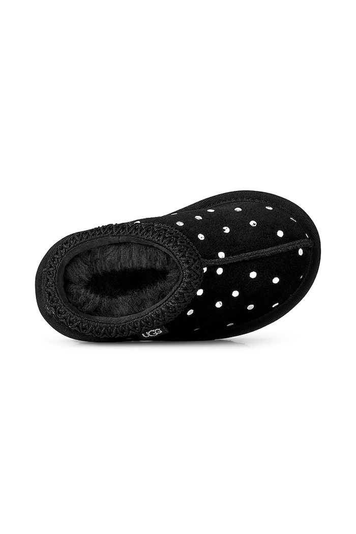 Παντόφλες παιδικές σουέτ TASMAN ISHINY DOTS UGG μαύρο 1182791T