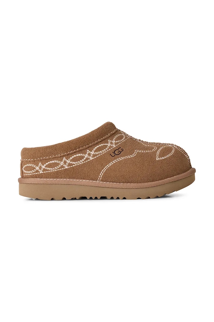 UGG Boty dětské semišové TASMAN IWESTERN hnědá 1184433K