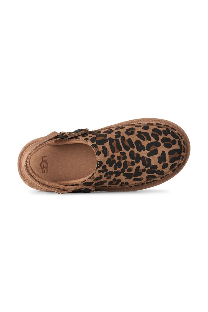 Kapcie dziecięce zamszowe GOLDENSTAR SPOTTED CLOG UGG brązowy 1183568K