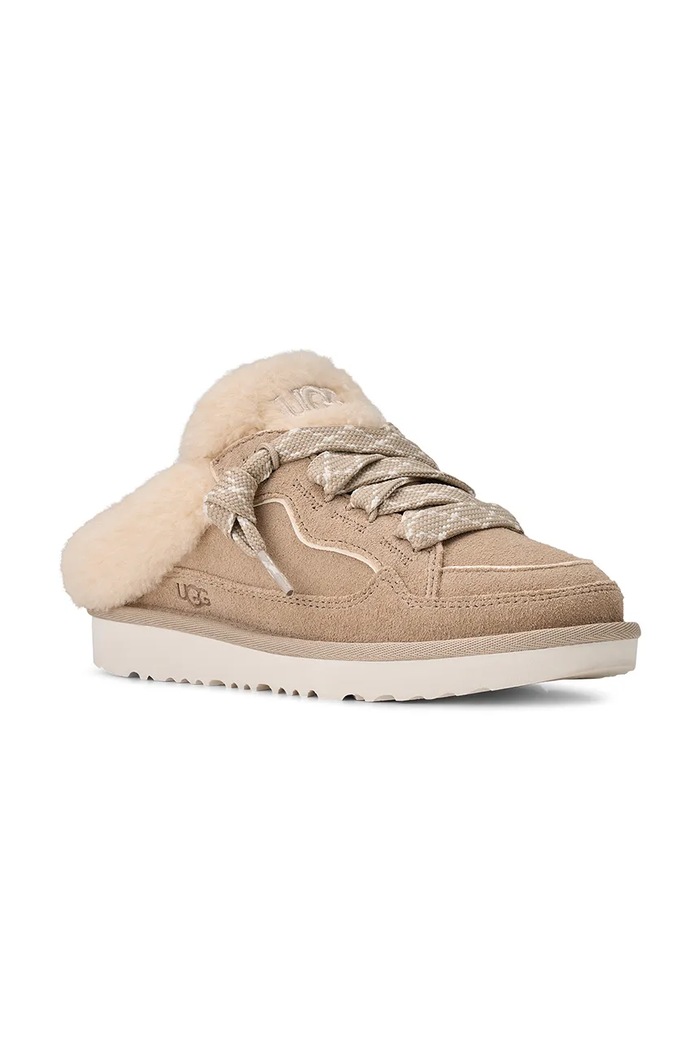 UGG Boty dětské semišové LOWMEL MULE 1180201K béžová AW26