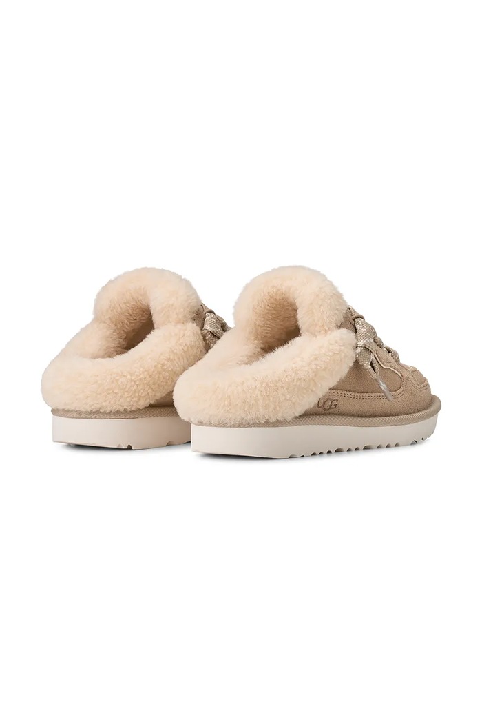 CHLAPEC UGG Boty dětské semišové LOWMEL MULE 1180201K béžová