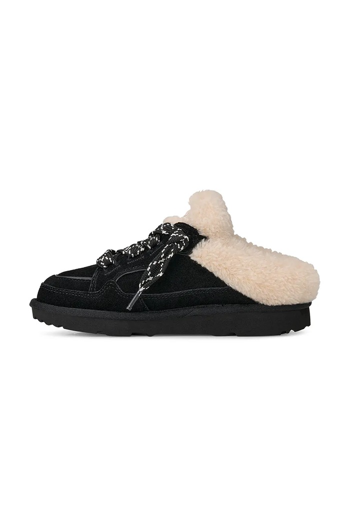 Boty dětské semišové LOWMEL MULE UGG 1180201K černá
