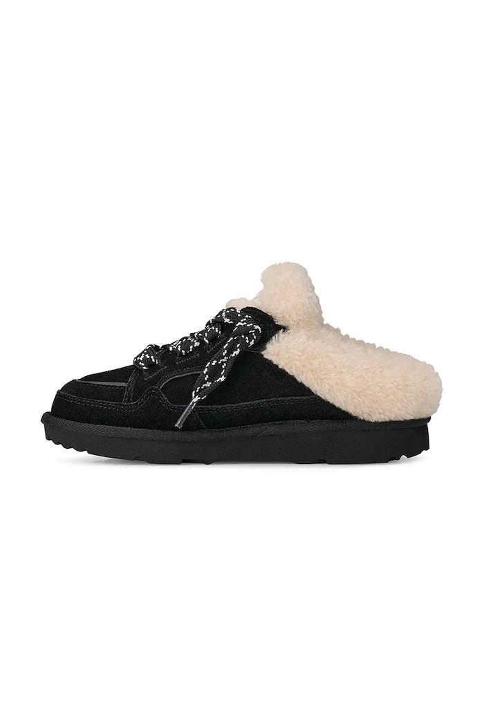 Boty dětské semišové LOWMEL MULE UGG 1180201K černá