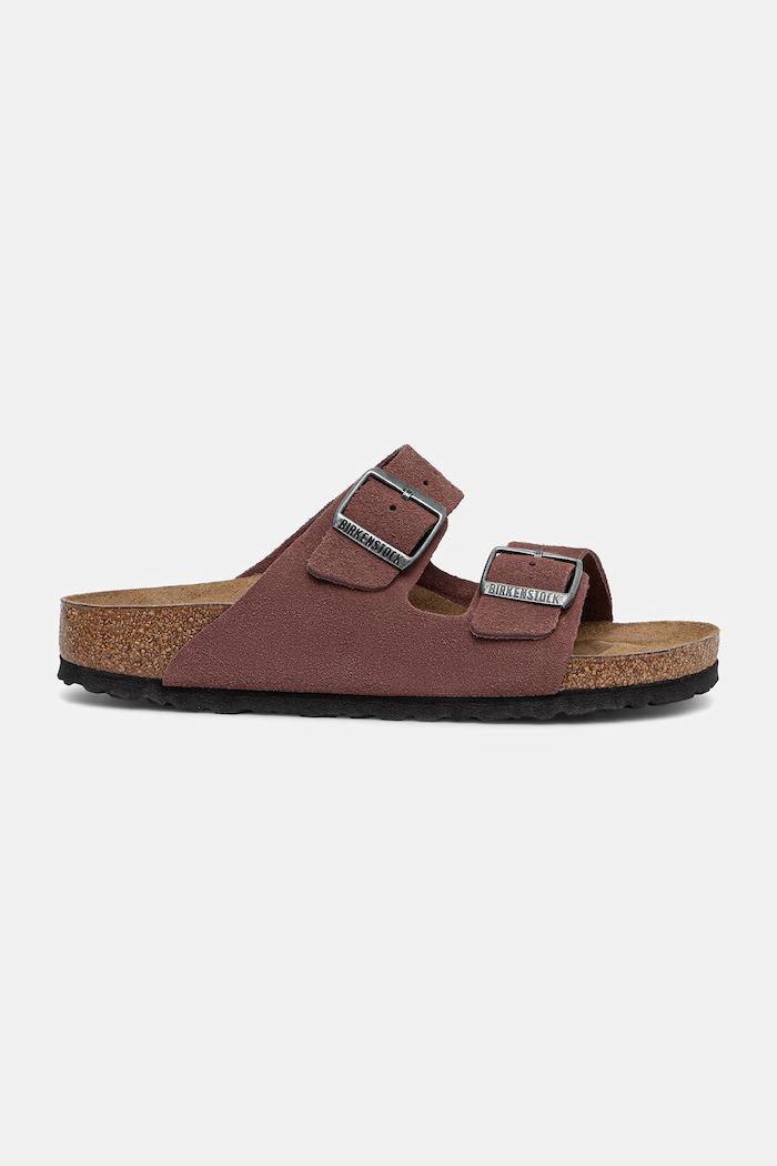 Birkenstock ciabatte slide per bambini in scamoscio Arizona 1032574.36.39 rosa AW26
