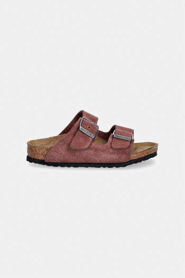 Birkenstock natikače za djecu od brušene kože Arizona 1032574.26.35 roza AW26