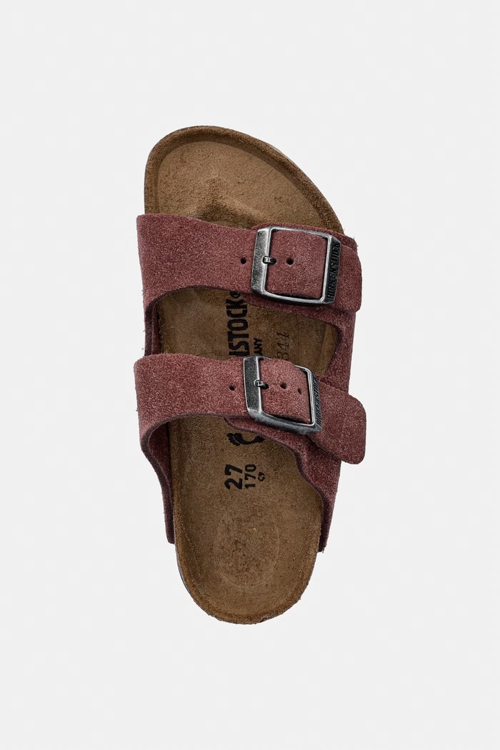 Birkenstock natikače za djecu od brušene kože Arizona roza 1032574.26.35