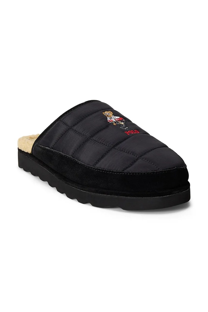 Polo Ralph Lauren Papuci de casă pentru bărbați negru 843P25689001