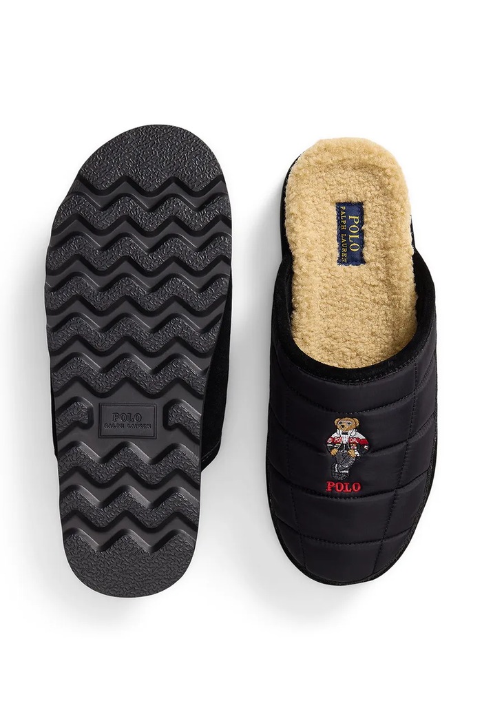 Papuci de casă pentru bărbați Polo Ralph Lauren 843P25689001 negru
