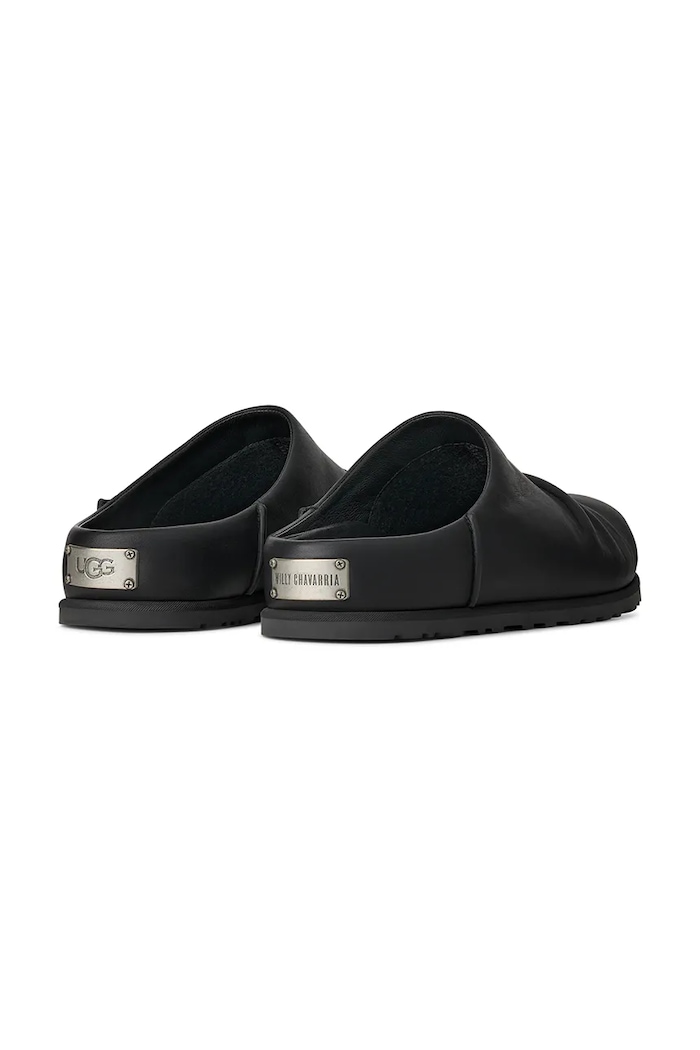 Obuća UGG Ugg x Willy Chavarria papuče za muškarce od kože 1188190.BLK crna