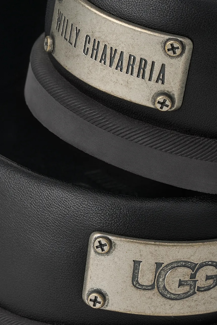 UGG Ugg x Willy Chavarria papuče za muškarce od kože 1188190.BLK