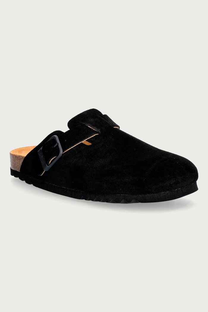 Scholl Σαγιονάρες mules Ανδρικές σουέτ OLIVIER μαύρο F325741004