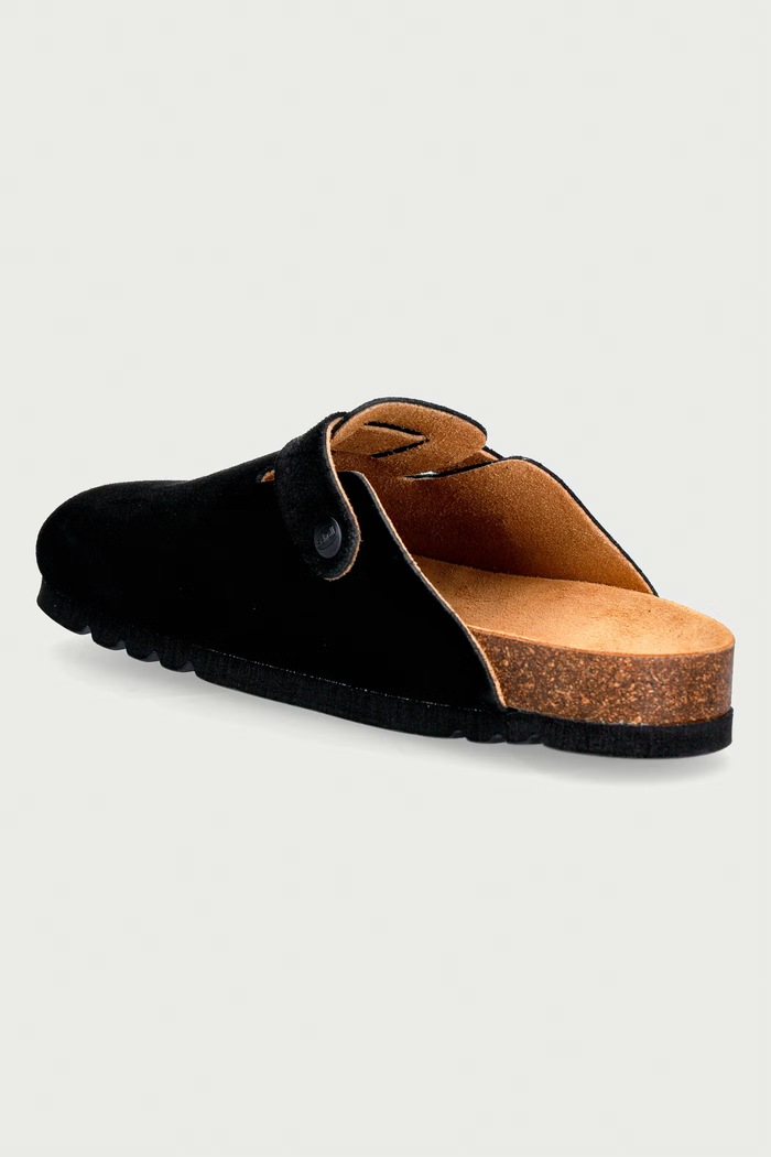 Παπούτσια Scholl Σαγιονάρες mules Ανδρικές σουέτ OLIVIER F325741004 μαύρο