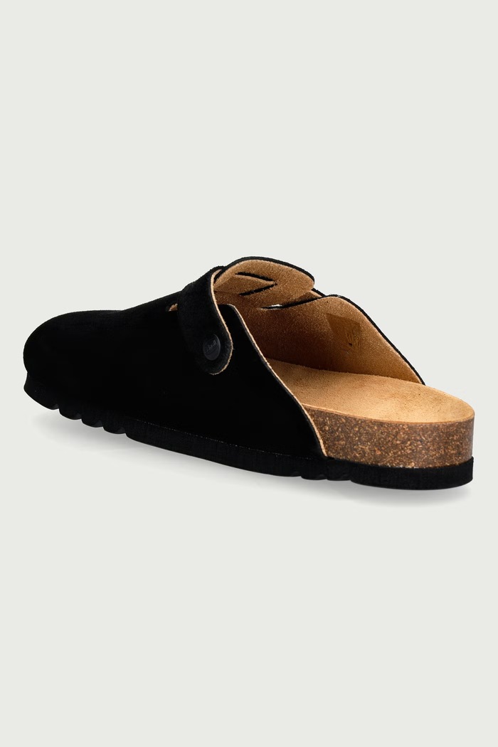 Obuwie Scholl Klapki mules męskie zamszowe OLIVIER F325741004 czarny