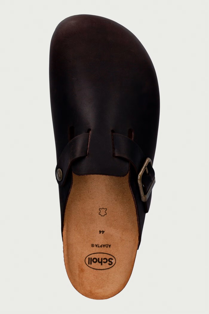 Σαγιονάρες mules Ανδρικές δερμάτινες OLIVIER Scholl F324081019 καφέ