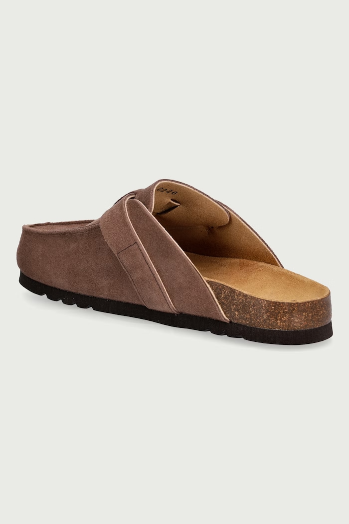 Scarpe Scholl Ciabatte slide mules da uomo in scamoscio ETHAN F014534014 marrone