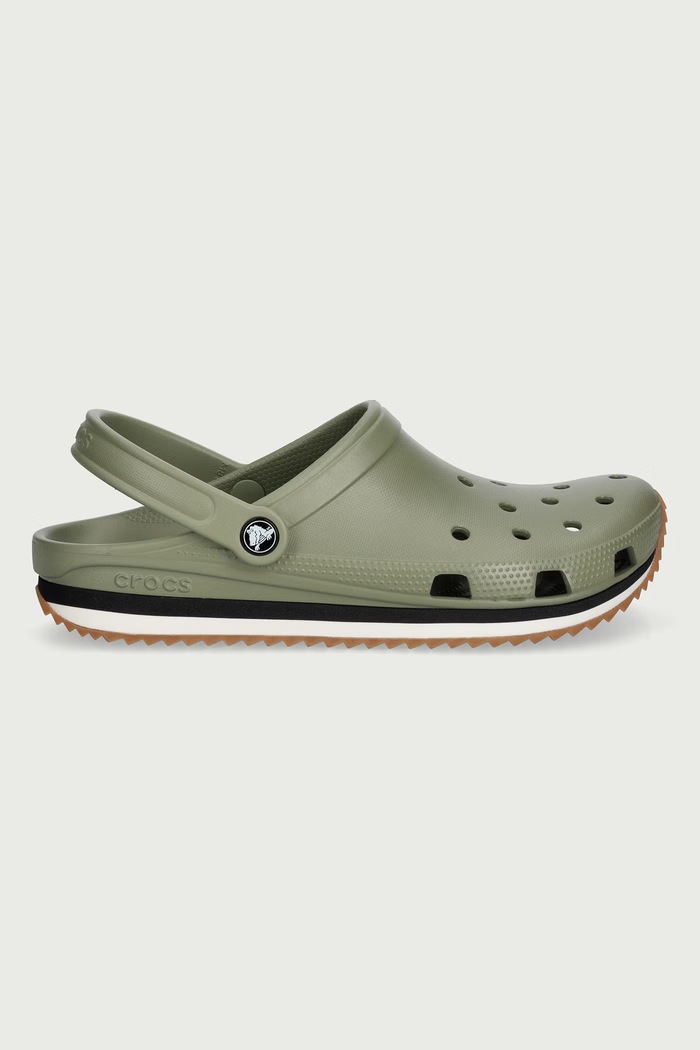 Crocs Klapki mules męskie Classic Retro Runner Clog 212831.3BX zielony AW26