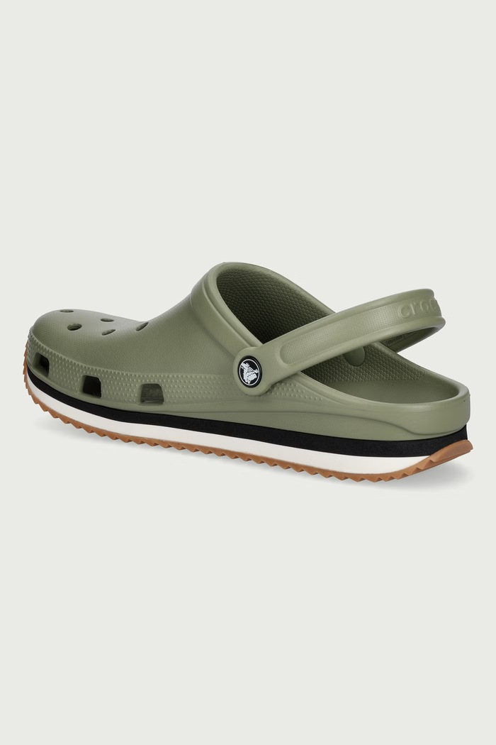 Obuwie Crocs Klapki mules męskie Classic Retro Runner Clog 212831.3BX zielony