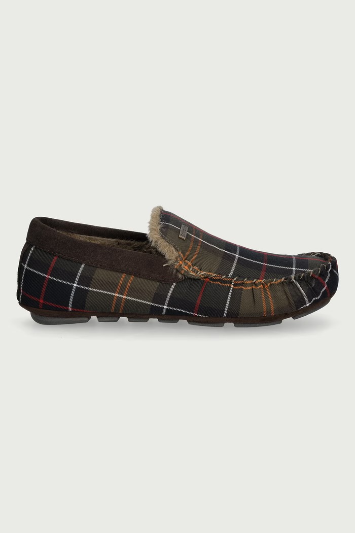 Barbour Kapcie męskie Monty MSL0001TN12 zielony AW26