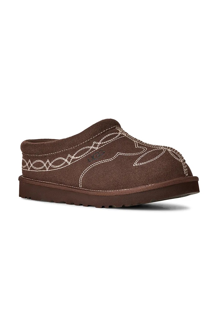 UGG Papuče za žene od brušene kože M Tasman Western 1182262.BCDR smeđa AW26