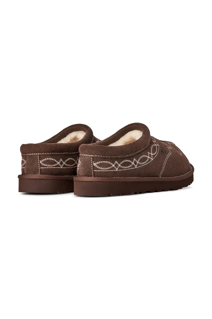 Obuća UGG Papuče za žene od brušene kože M Tasman Western 1182262.BCDR smeđa