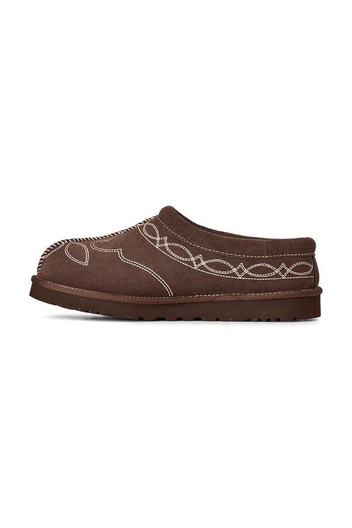 Papuče za žene od brušene kože M Tasman Western UGG 1182262.BCDR smeđa