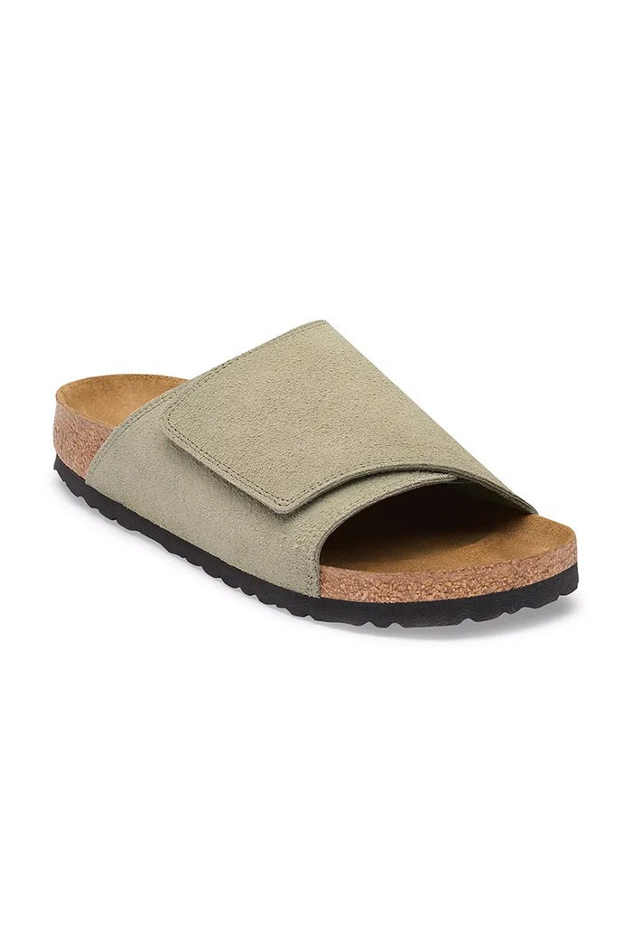Birkenstock Solana LEVE šľapky pánske semišové 1032406 zelená AW26