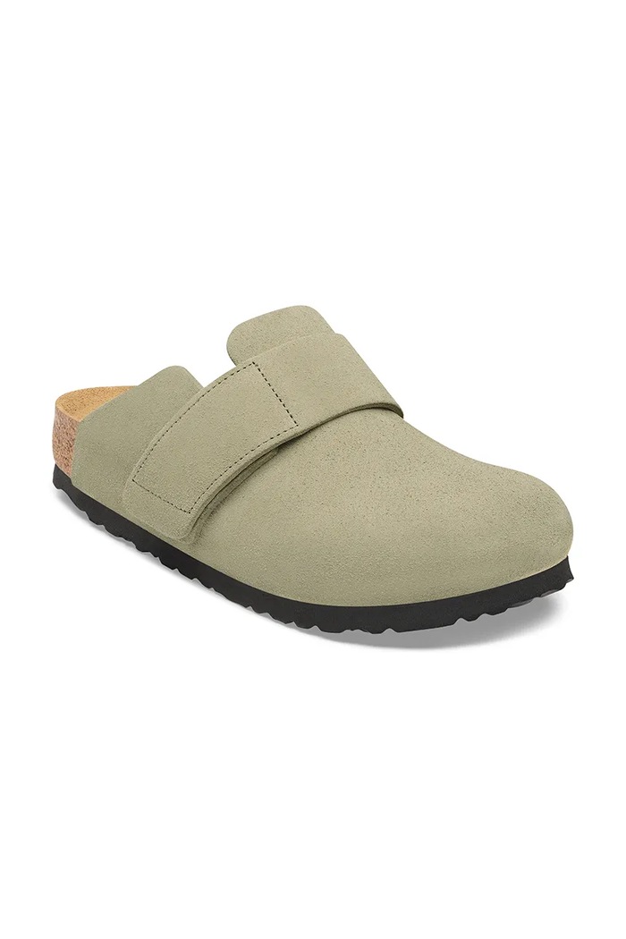 Birkenstock Loma LEVE šľapky mules pánske semišové 1032422 zelená AW26