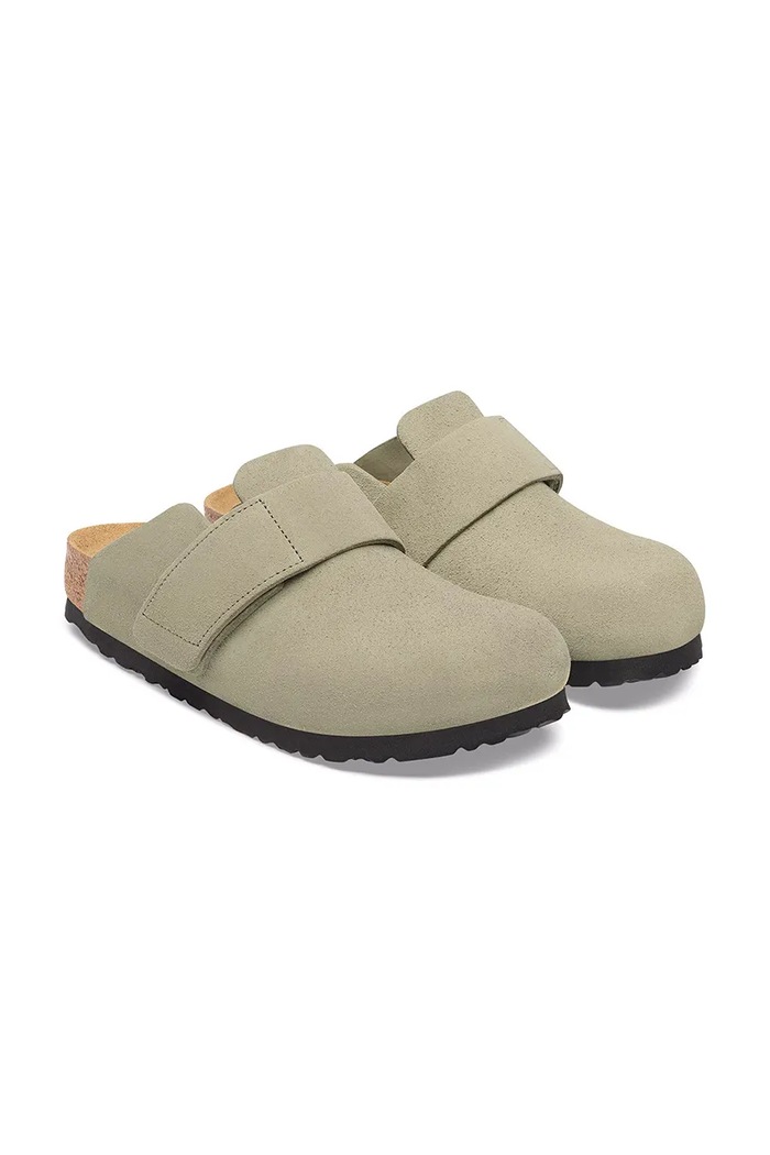 Shoes Birkenstock Loma LEVE slides mules men's suede 1032422 green