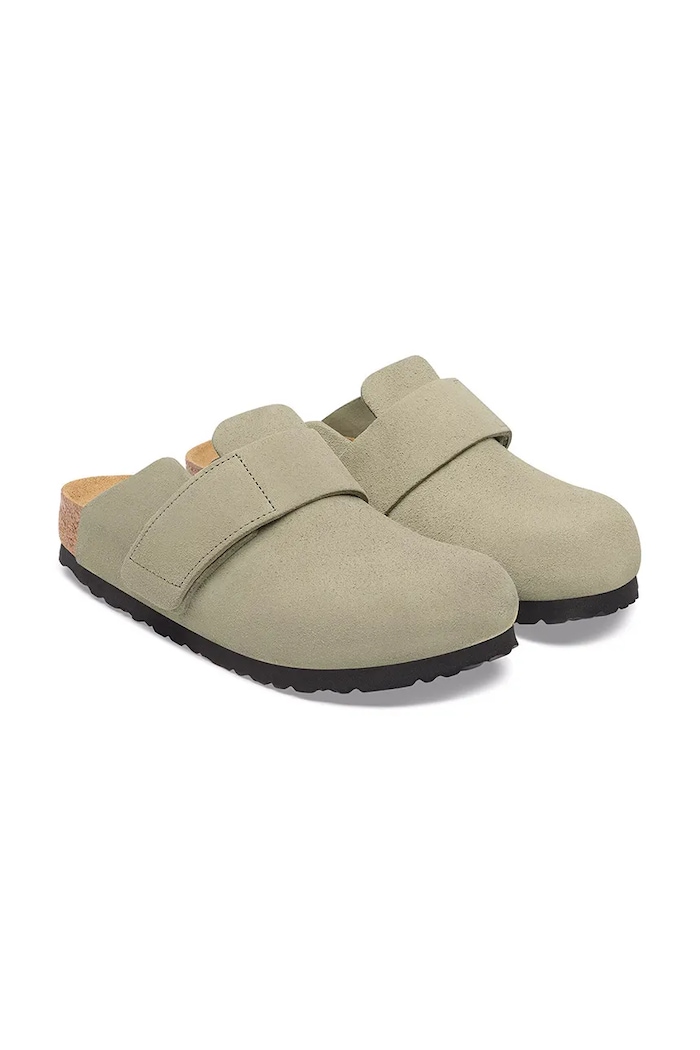 Shoes Birkenstock Loma LEVE slides mules men's suede 1032422 green