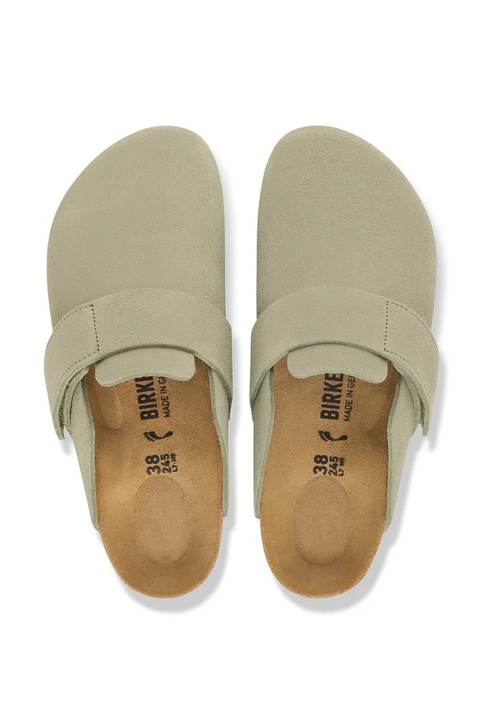 Obuv Birkenstock Loma LEVE šľapky mules pánske semišové 1032422 zelená