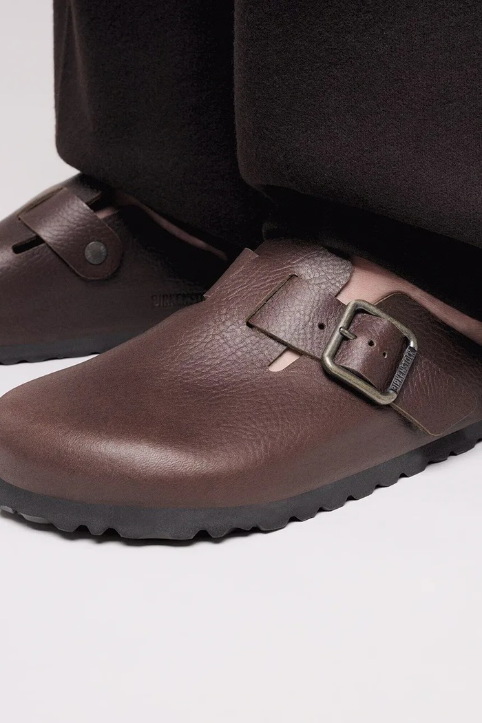 Birkenstock Boston WB LE šľapky mules pánske kožené 1030712