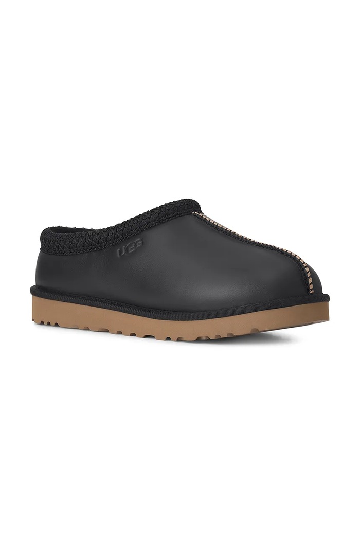 UGG Papuče pánske kožené M Tasman Contrast 1183350.BKMP čierna AW26