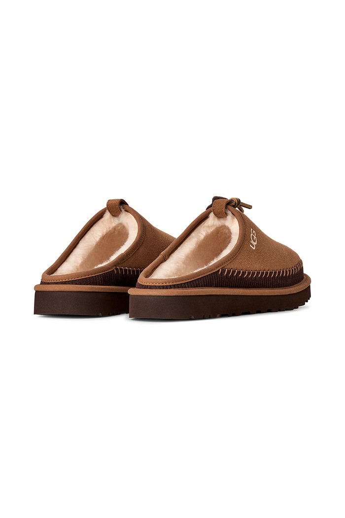 Obuća UGG Papuče za muškarce od kože M Classic Heritage Slip-On 1180477.CHE smeđa