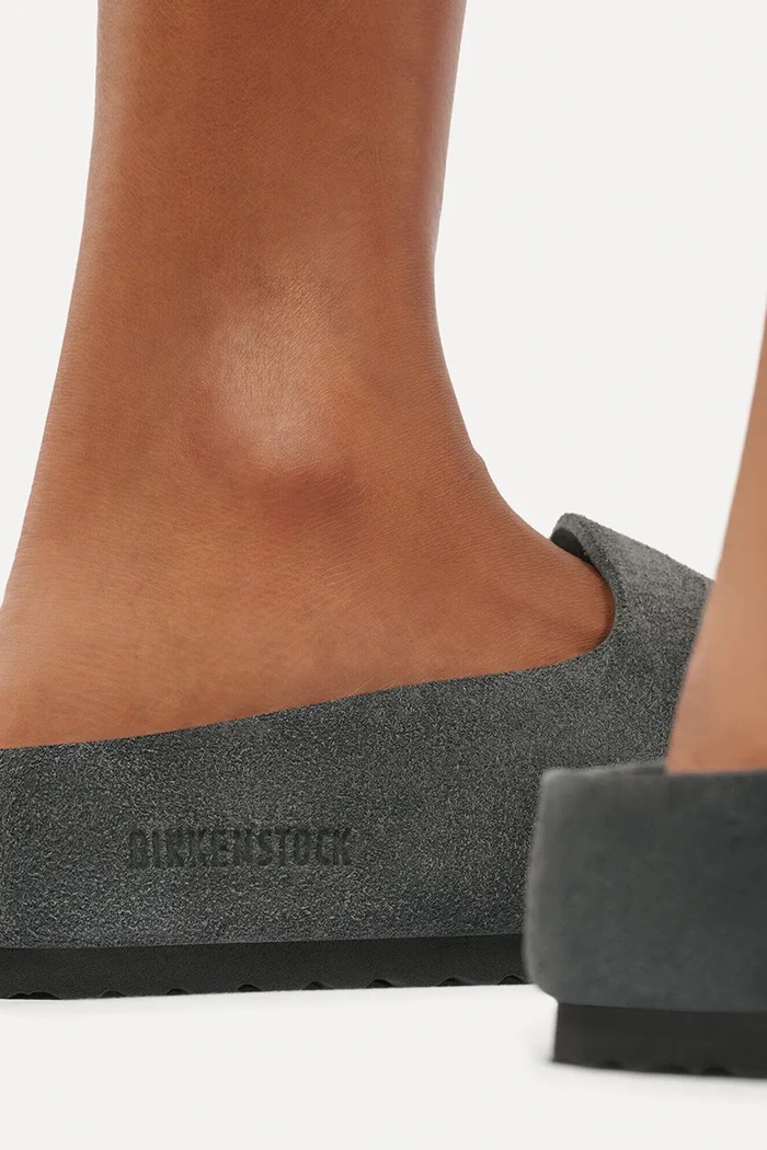 Birkenstock Amsterdam Wrapped LEVE пантофи мъжки от велур 1032542