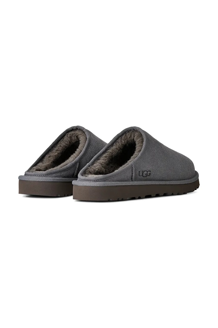 Obuv UGG Papuče pánske semišové M Classic Slip-On 1129290.DGRY sivá