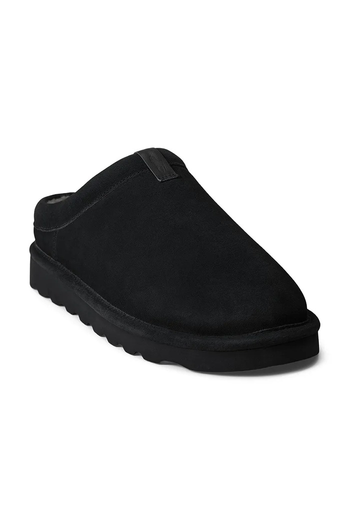 Polo Ralph Lauren Papuče za muškarce od brušene kože Reade Clog 843P18863001.001 crna AW26