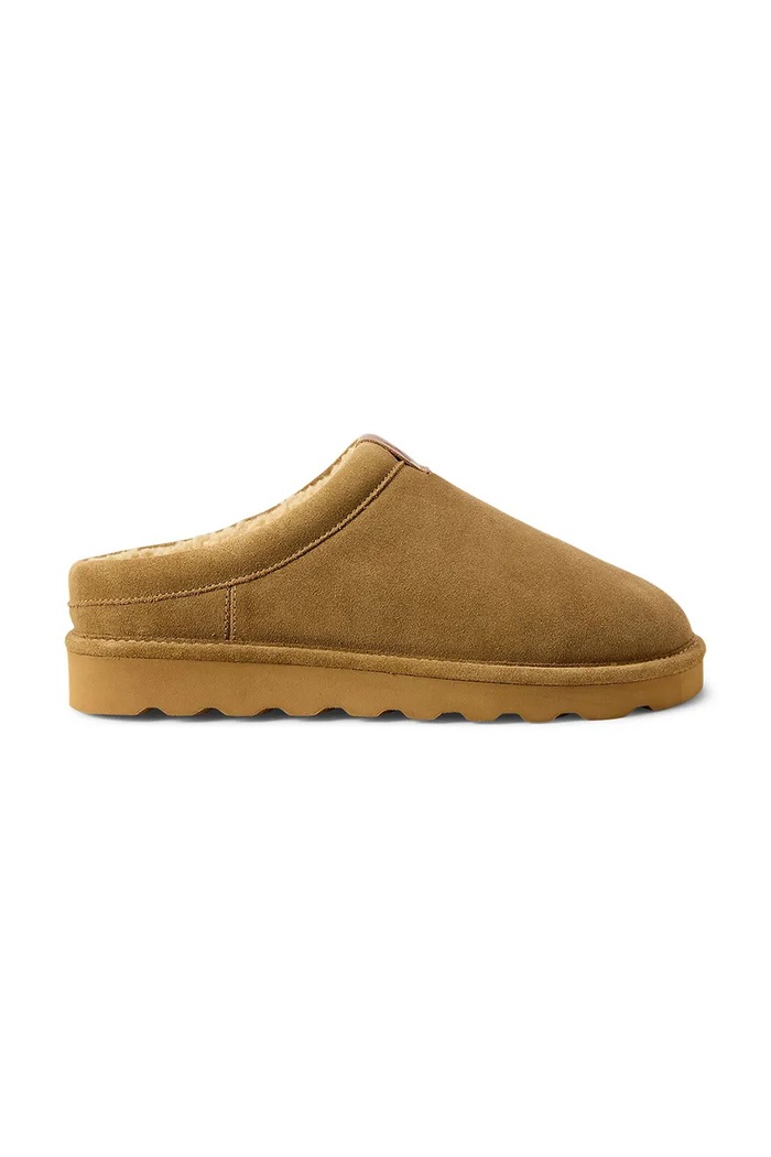 Polo Ralph Lauren Papuče za muškarce od brušene kože Reade Clog smeđa 843P18863003.200